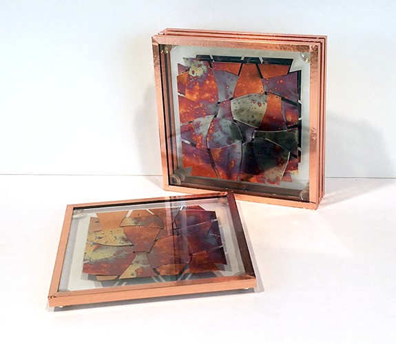 Copper Collage Coasters